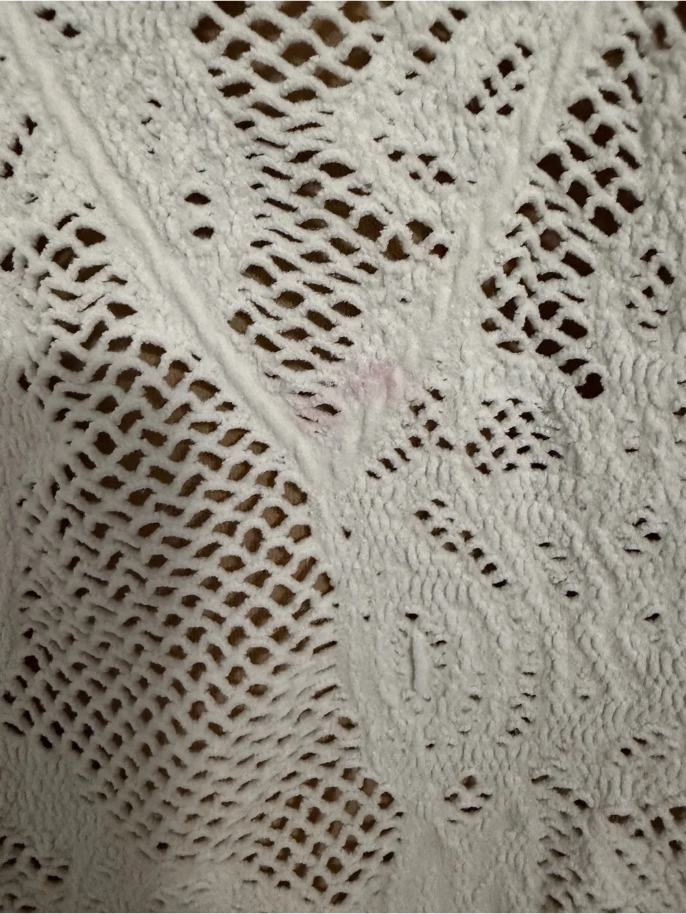 bebe Cream Crochet Lace V-Neck Dress - Picture 3 of 4